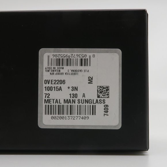 VERSACE MOD 2206 1001/5A Unisex Shield Silver - Picture 6 of 8